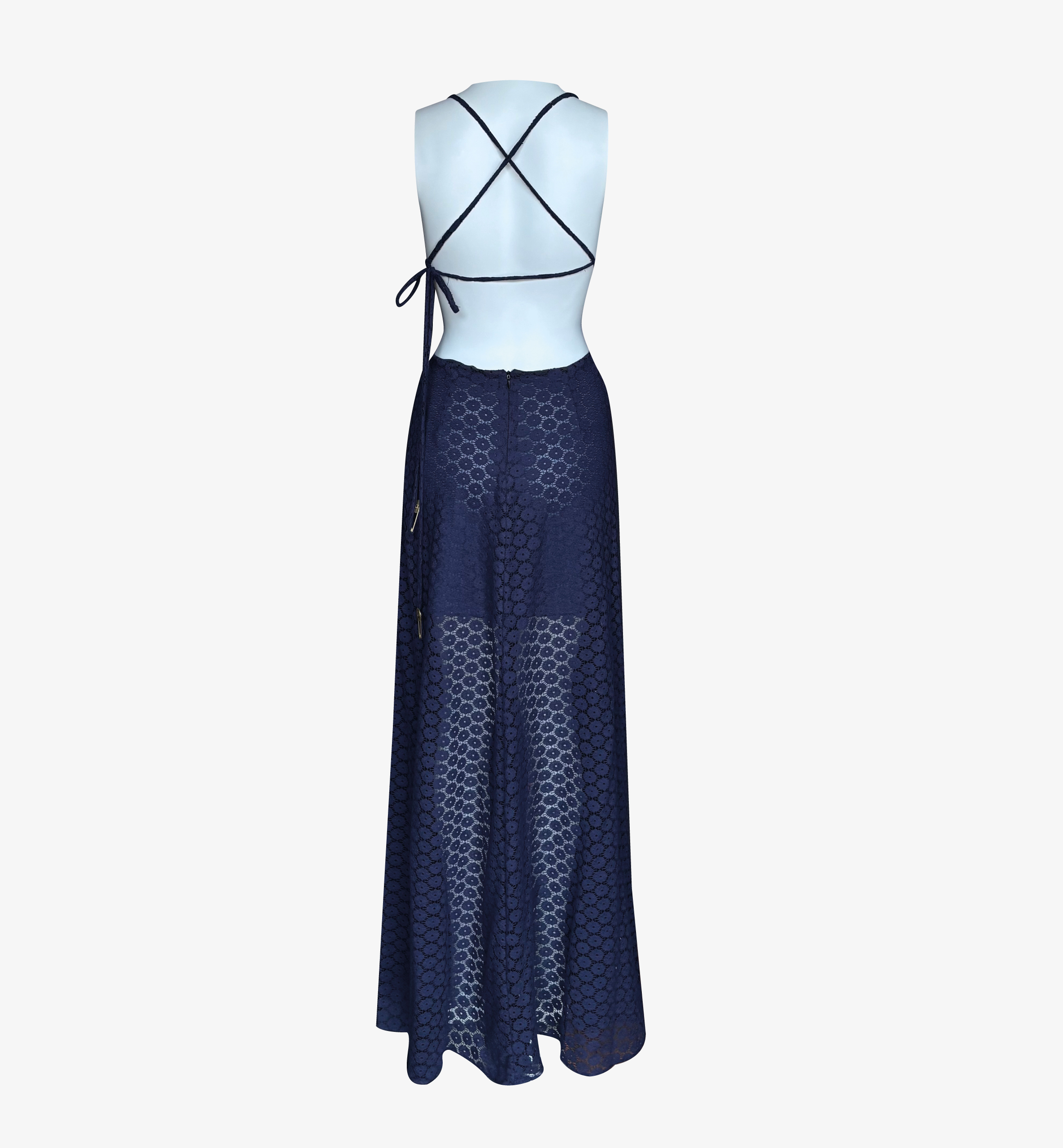 Vestido Silvana Azul - Imagen 3