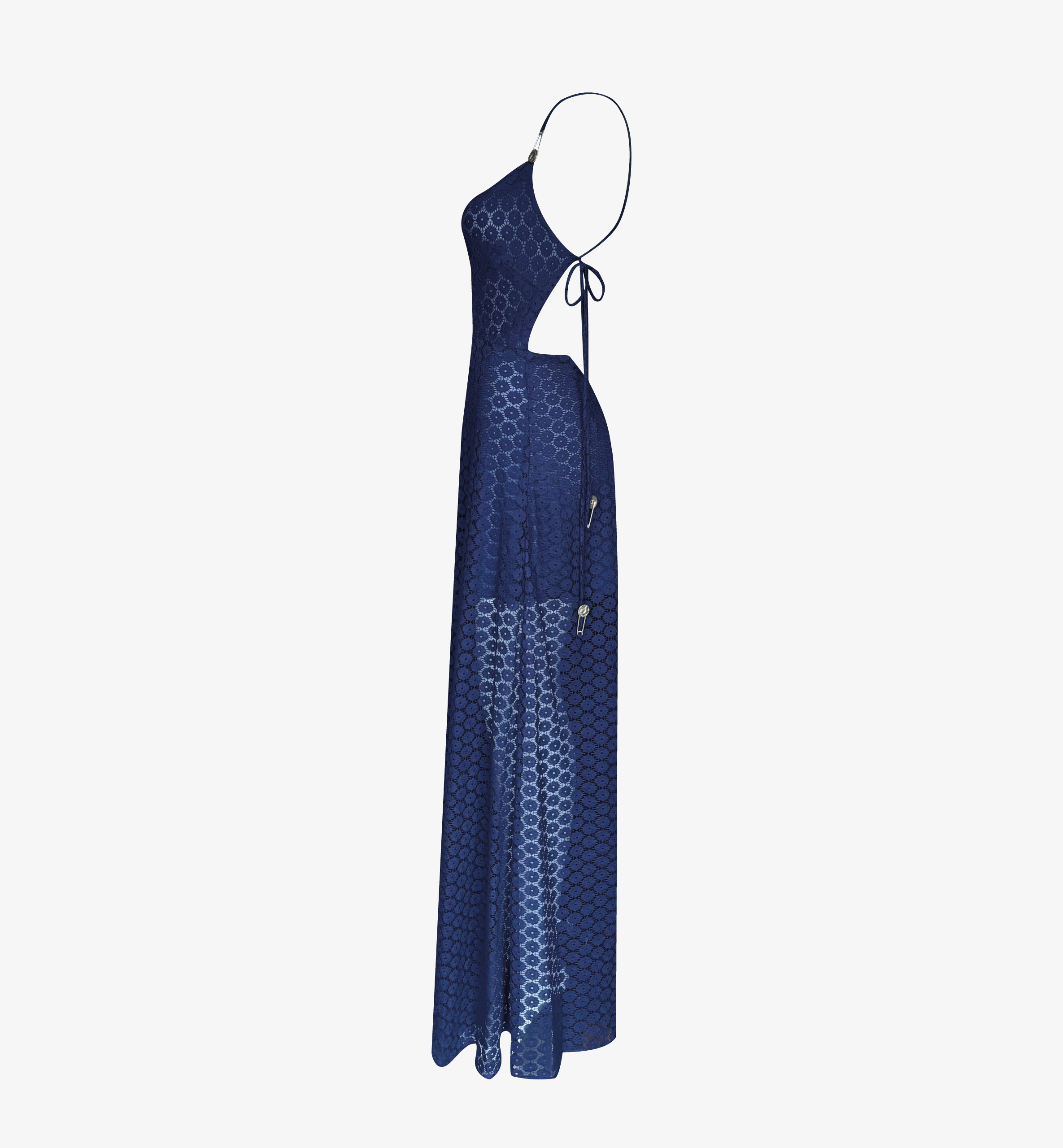 Vestido Silvana Azul - Imagen 2